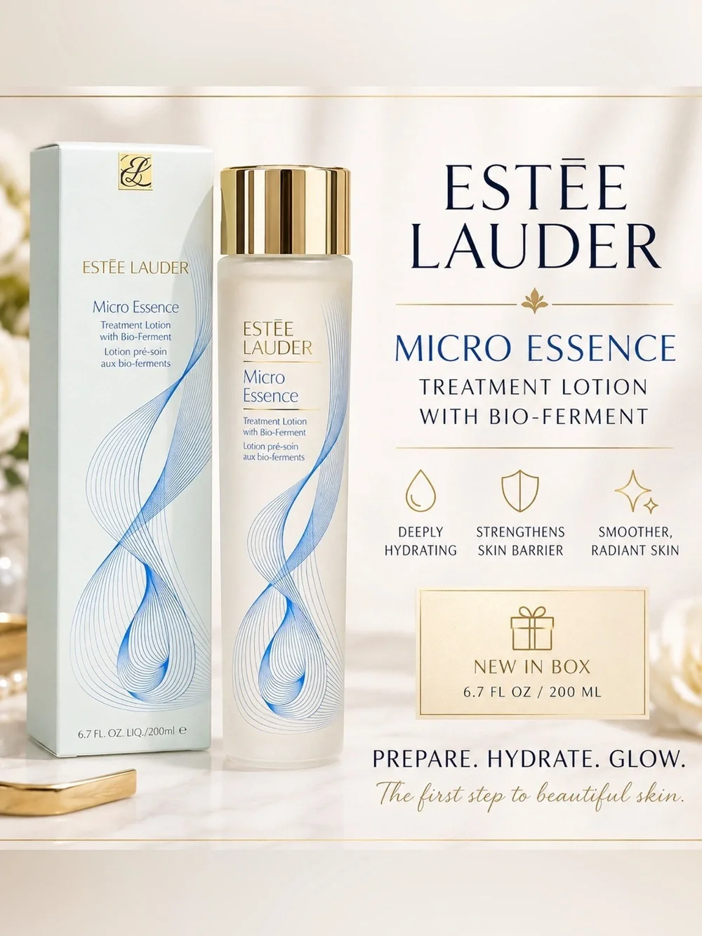 Estée Lauder Micro Essence Treatment Lotion with Bio-Ferment 6.7 oz / 200ml NIB
